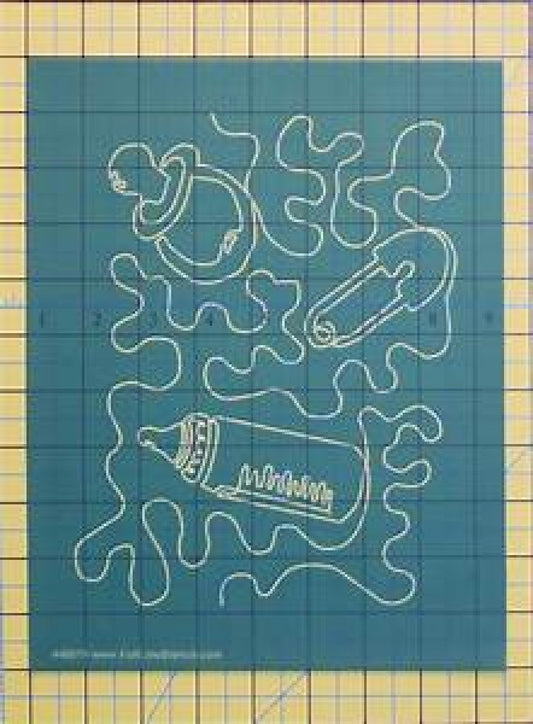 Security Blanket by Dave Hudson - Full Line Stencil #40019