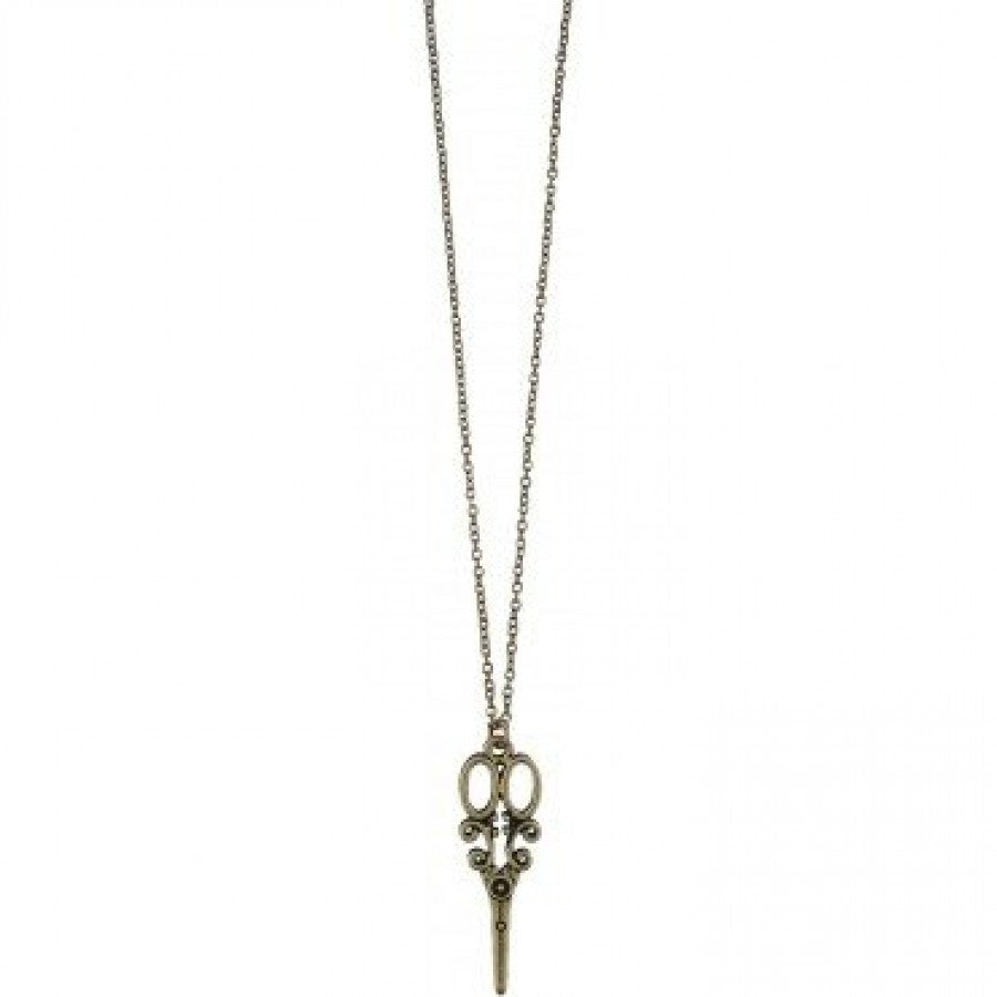 Lavishy Scissor Necklace - Gold