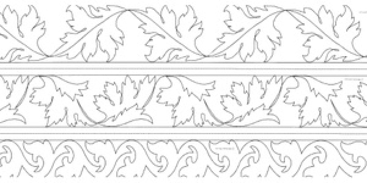 Burning Bush/Dancing Leaves - Golden Threads Pantograph Pattern