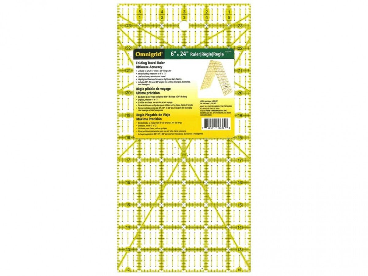 Omnigrid Folding Ruler 6" x 24"
