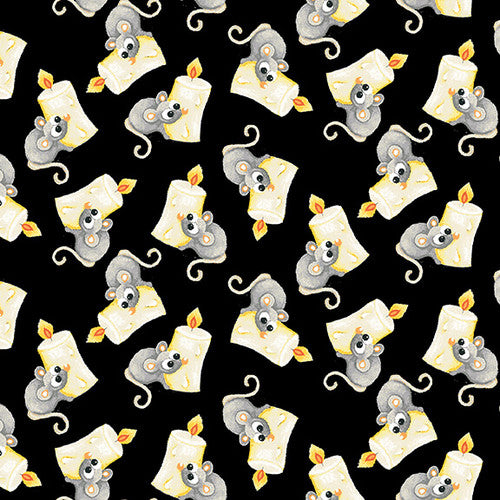 BOO! With Glow Henry Glass Fabrics - Sold By 1/4 Yard