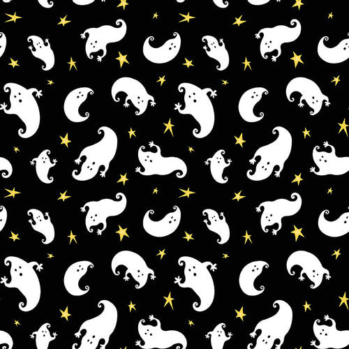BOO! With Glow Henry Glass Fabrics - Sold By 1/4 Yard