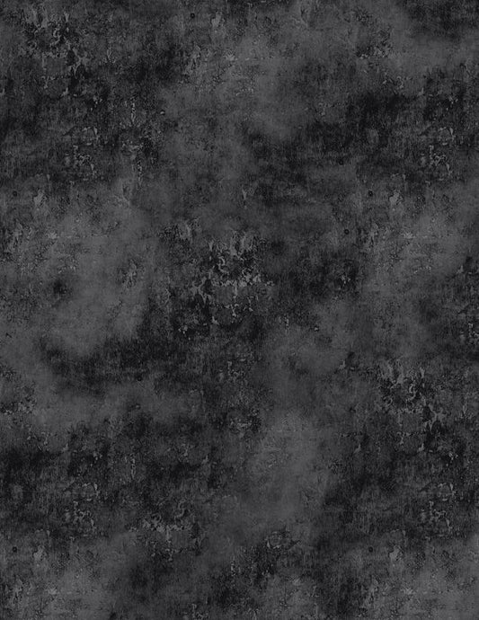 Wilmington Prints Venetian Texture Black 108" Wide Back – sold by ¼ yard