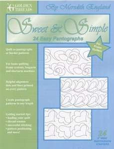 Sweet & Simple Pantographs Golden Threads