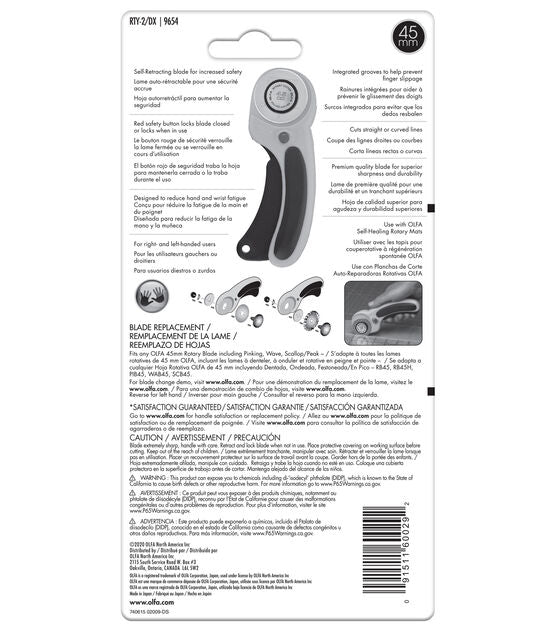 Olfa Ergonomic 45mm Rotary Cutter