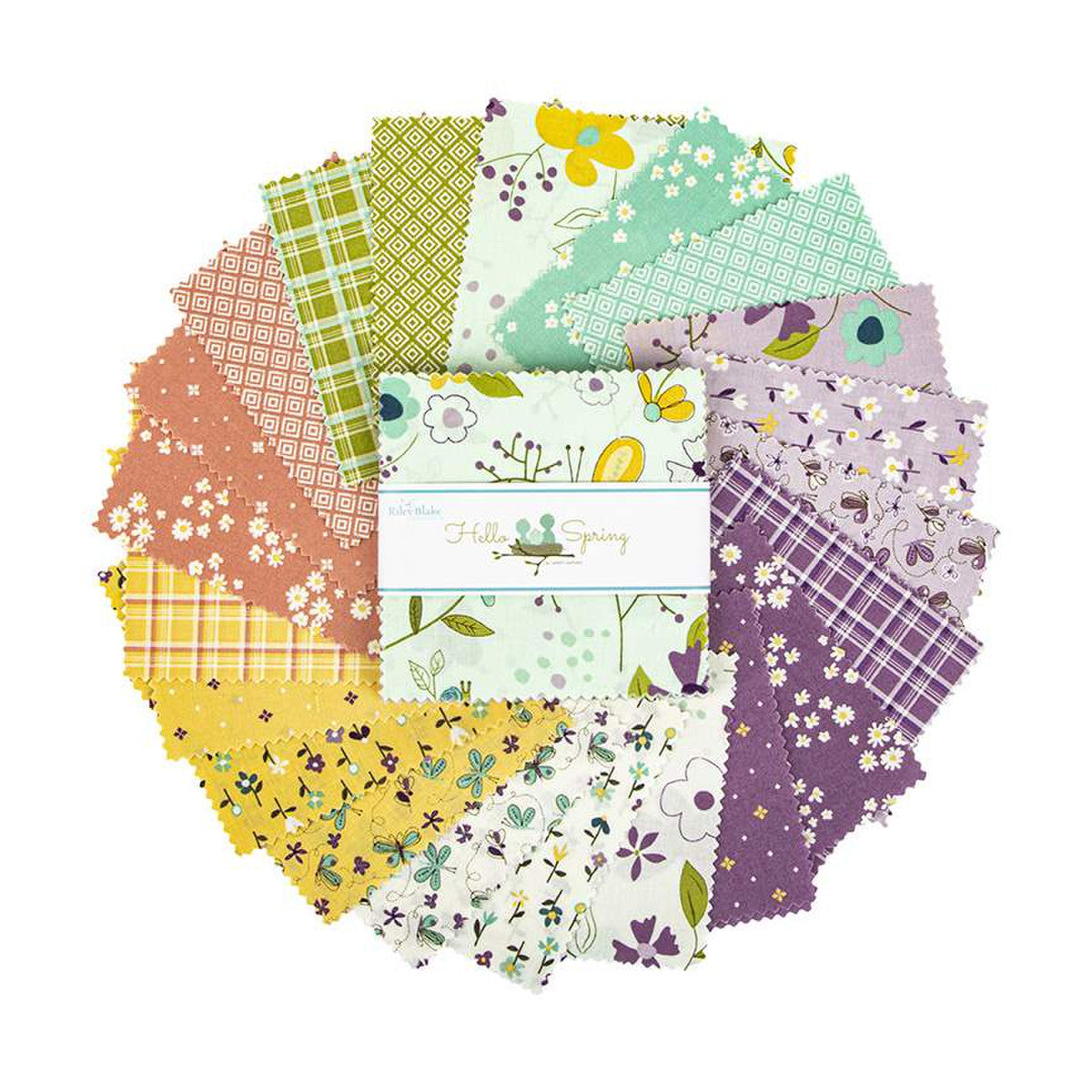 Hello Spring 5in Stacker, 42pcs by Riley Blake