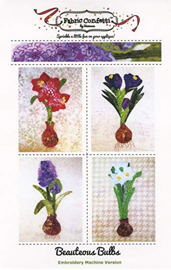 Fabric Confetti Beauteous Bulbs Embroidery Pattern