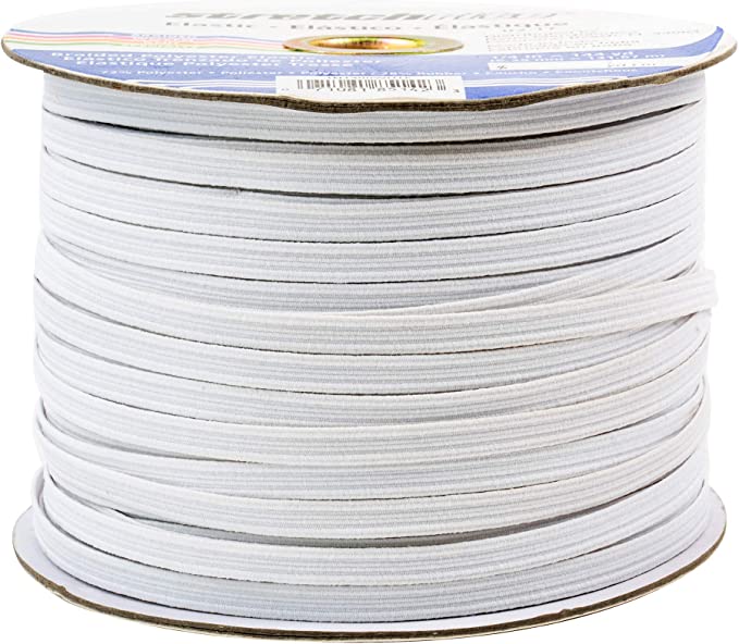 Stretchrite 1/4 Inch Braided Polyester Elastic
