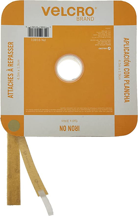 Iron On Velcro 3/4in - Sold By 1/4yd