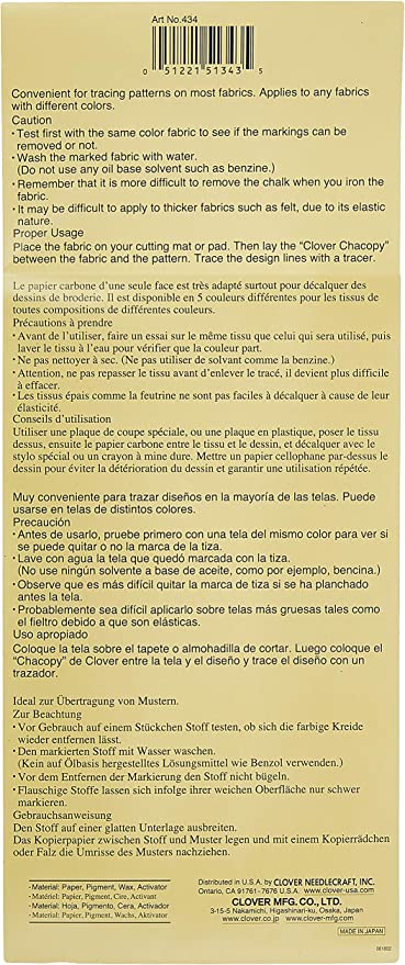 Clover "Chacopy" Tracing Paper 30 x 25cm (12" x 10")