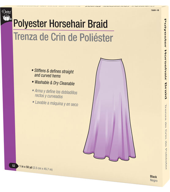 Dritz Polyester Horsehair Braid, 1", White