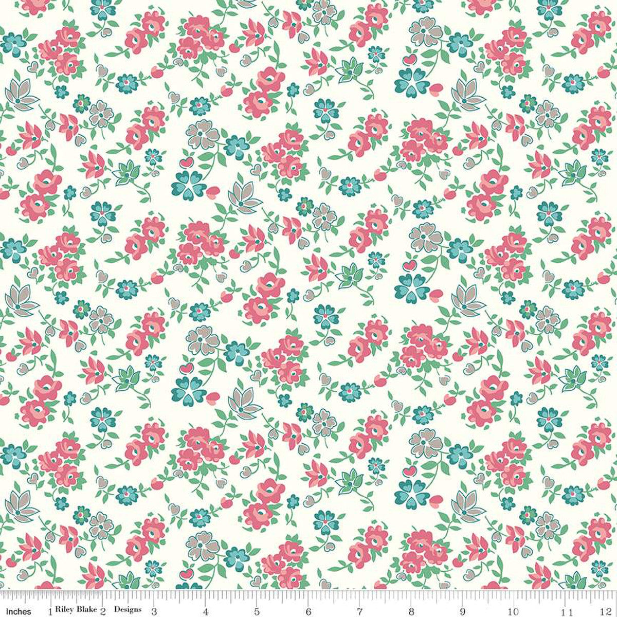 Carol Cloud Vintage Bee by Riley Blake - Sold by the 1/4yd