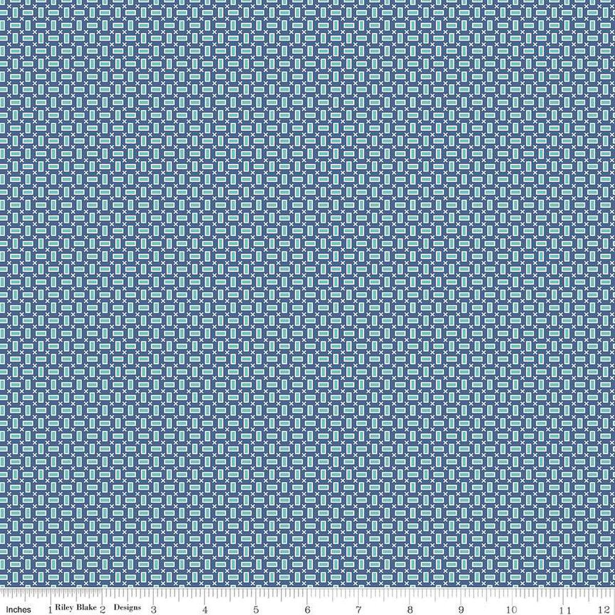Tola Denim Vintage Bee by Riley Blake - Sold by the 1/4yd