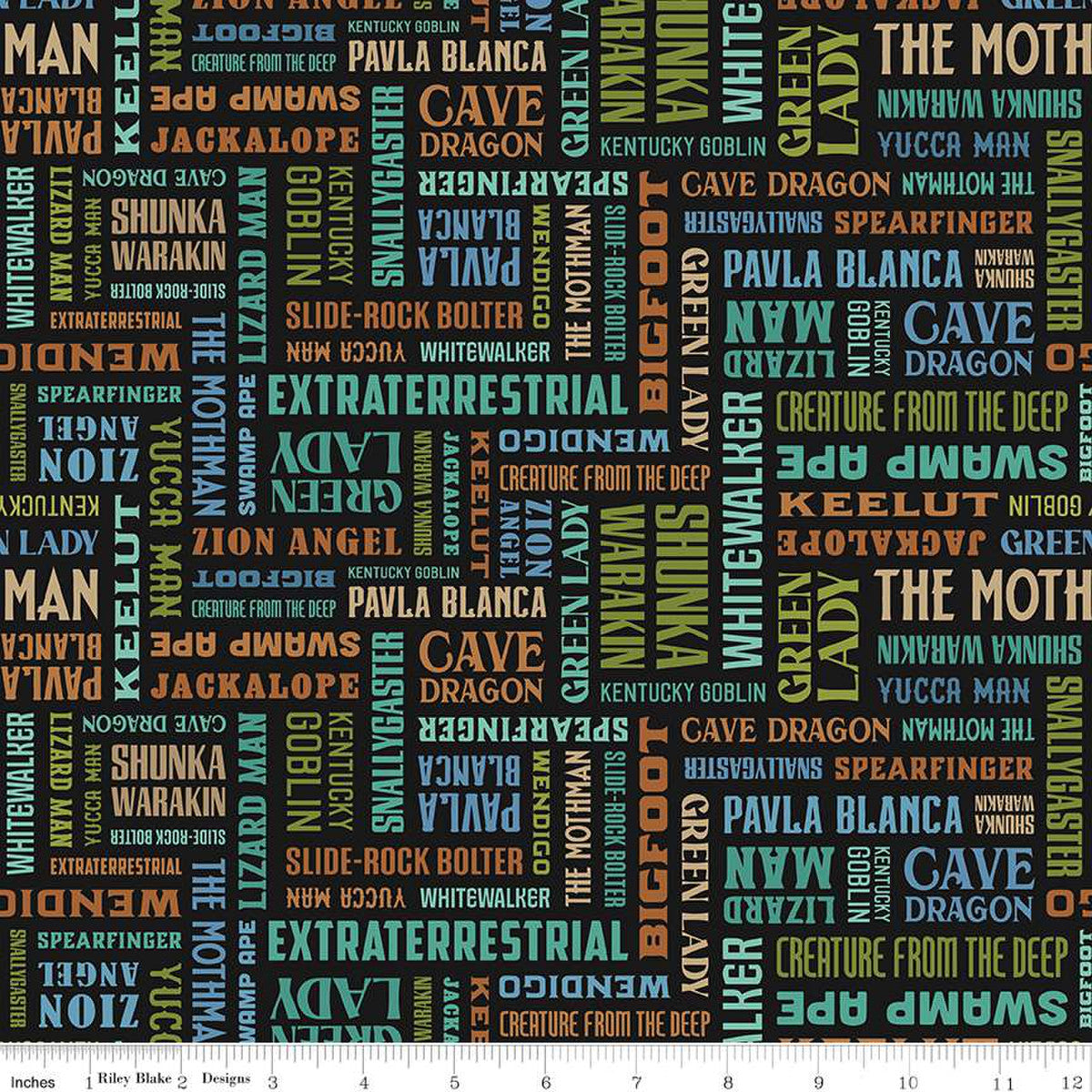 Legends of the National Parks Names Multi By Riley Blake Designs
