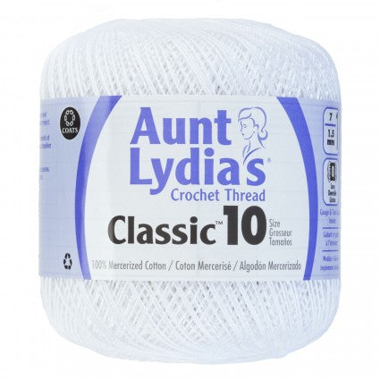 Classic Crochet Thread SZ10 - Aunt Lydias