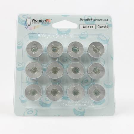 Deco-Bob Prewound Bobbins Dover Gray Class 15