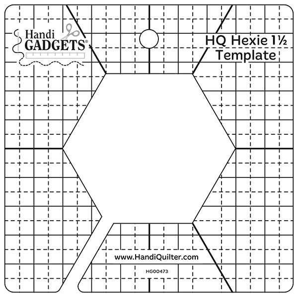 Handi Quilter Hexie 1.5" Template