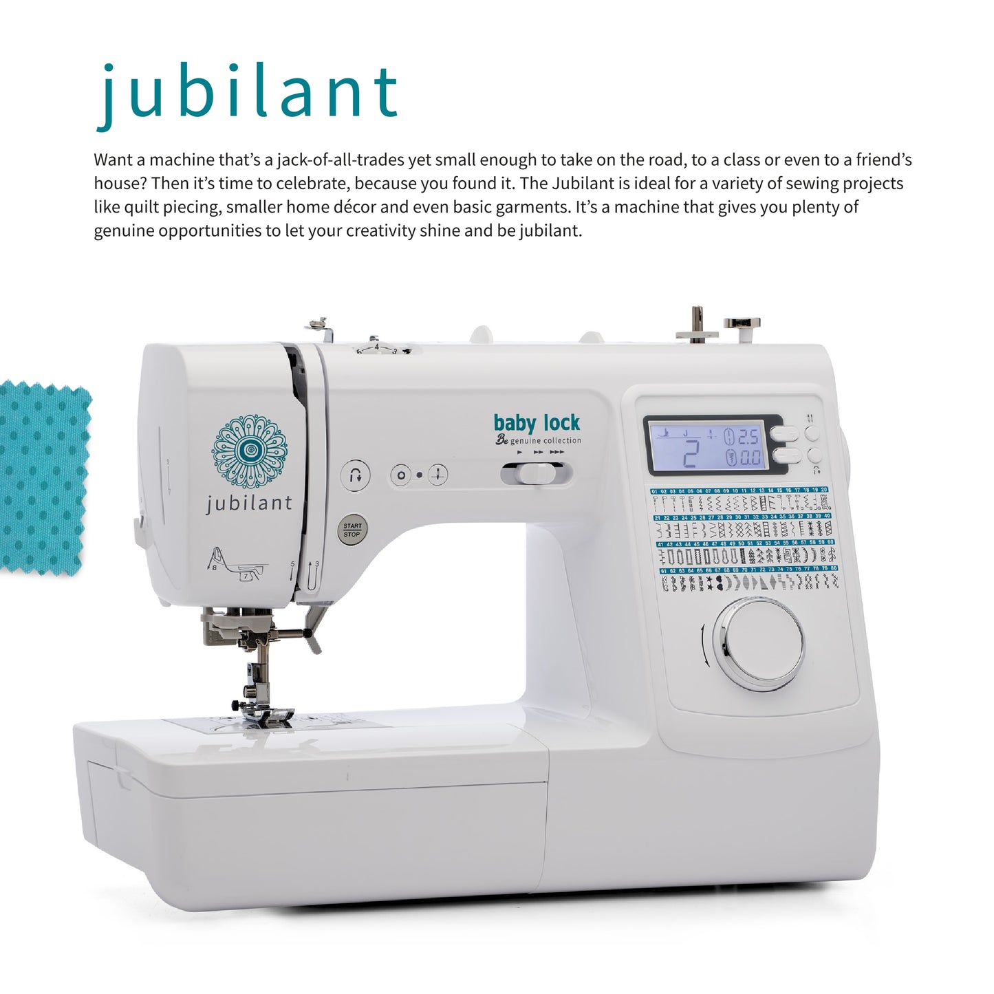 Baby Lock Jubilant Sewing Machine