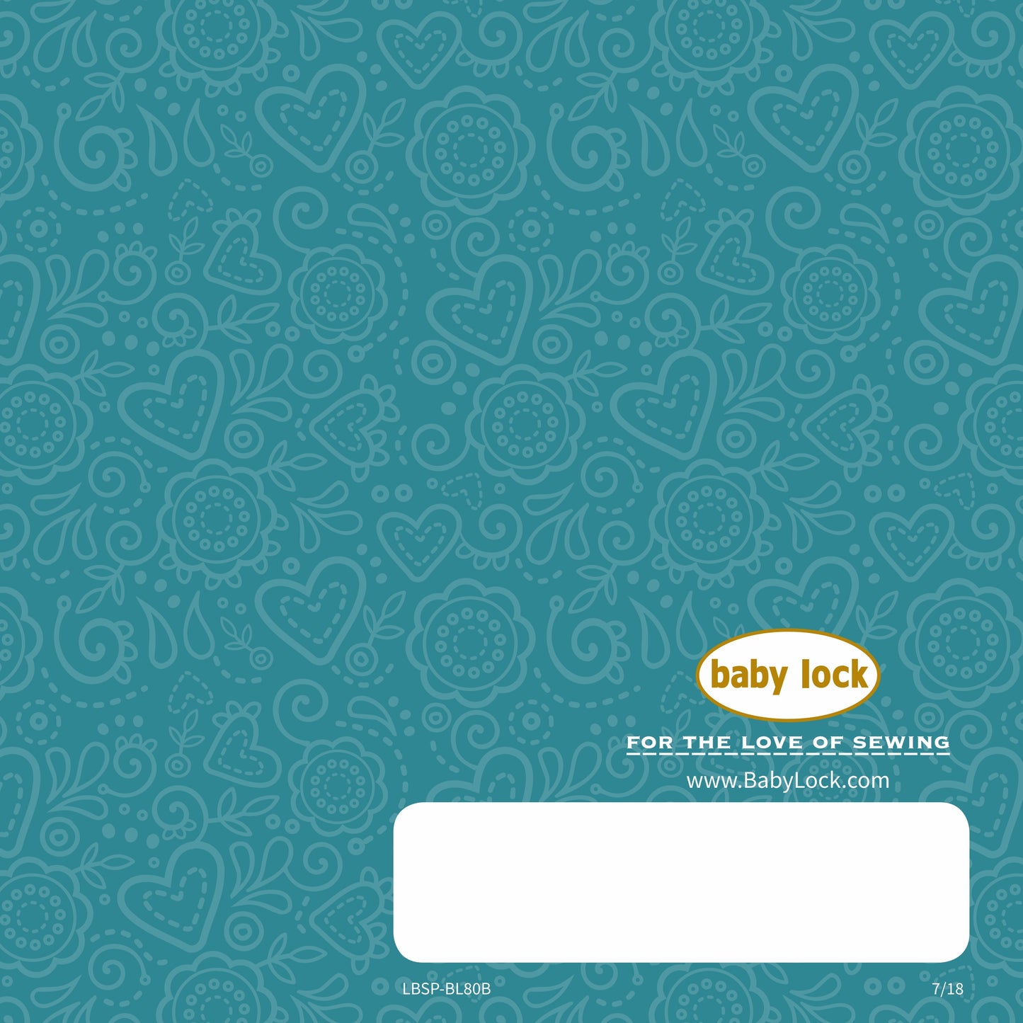 Baby Lock Jubilant Sewing Machine