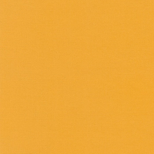 Ochre Kona Solid Cotton by Robert Kaufman - Sold By 1/4yd