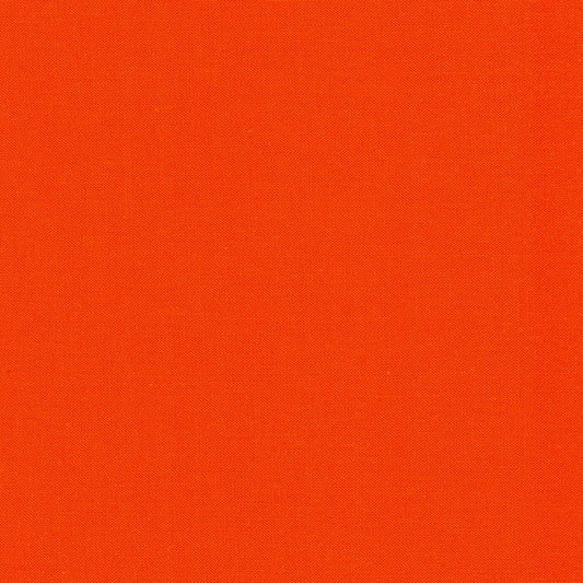Flame Kona Solid Cotton by Robert Kaufman - Sold By 1/4yd