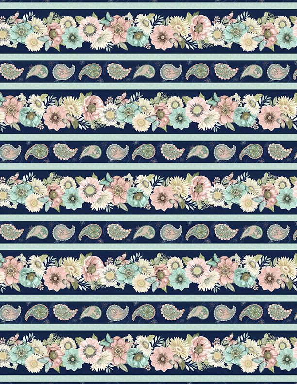 Wilmington Prints Blissful Repeating Stripe, Multi 27643-743