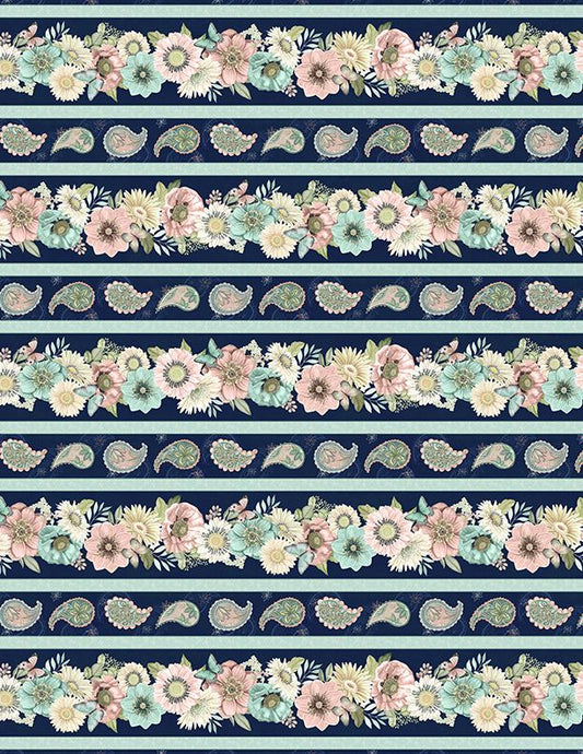 Wilmington Prints Blissful Repeating Stripe, Multi 27643-743