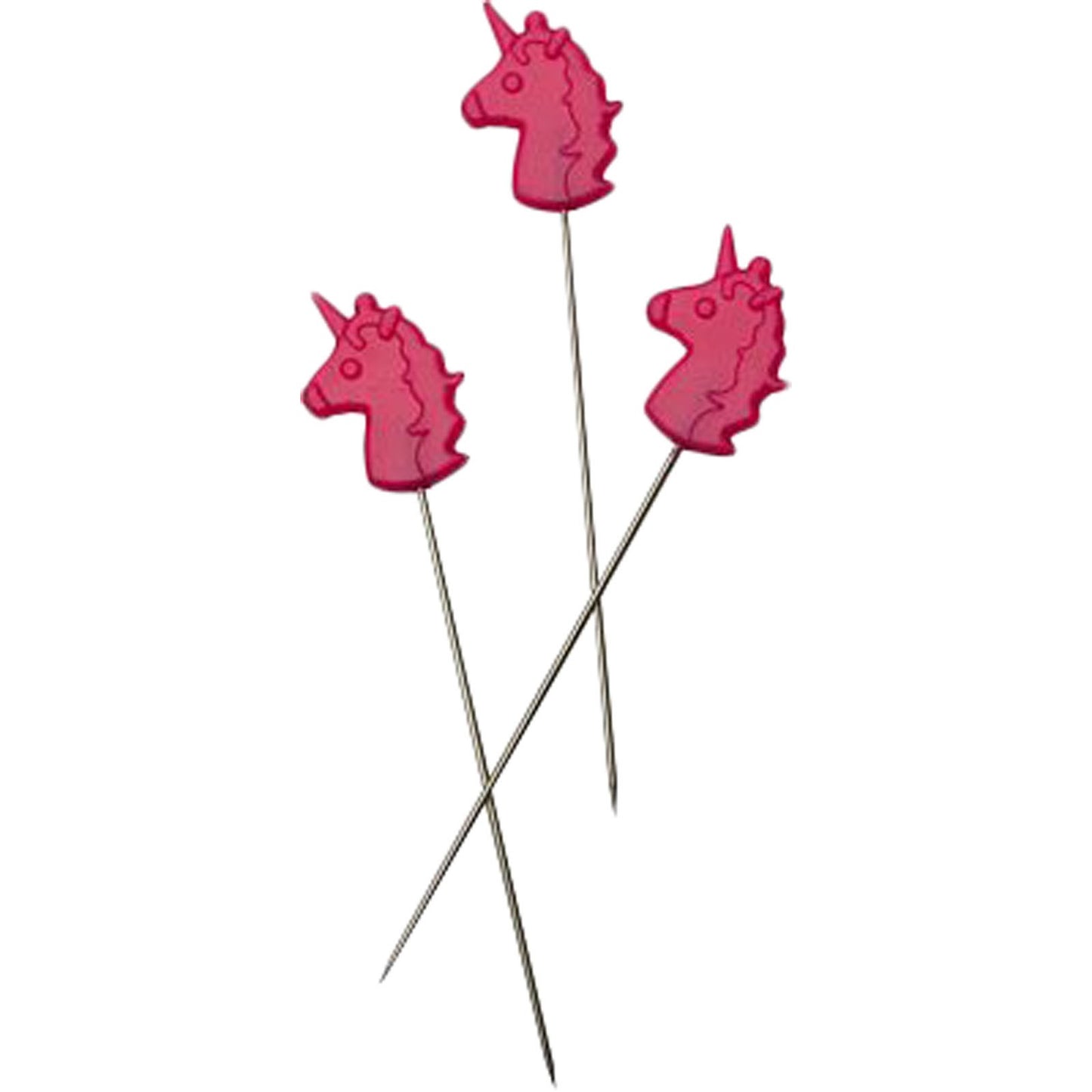 Tula Pink 2 inch Unicorn Head Straight Pins - 30 CT