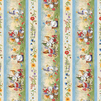 Gnome & Garden by Wilimington Prints - Sold By The 1/4