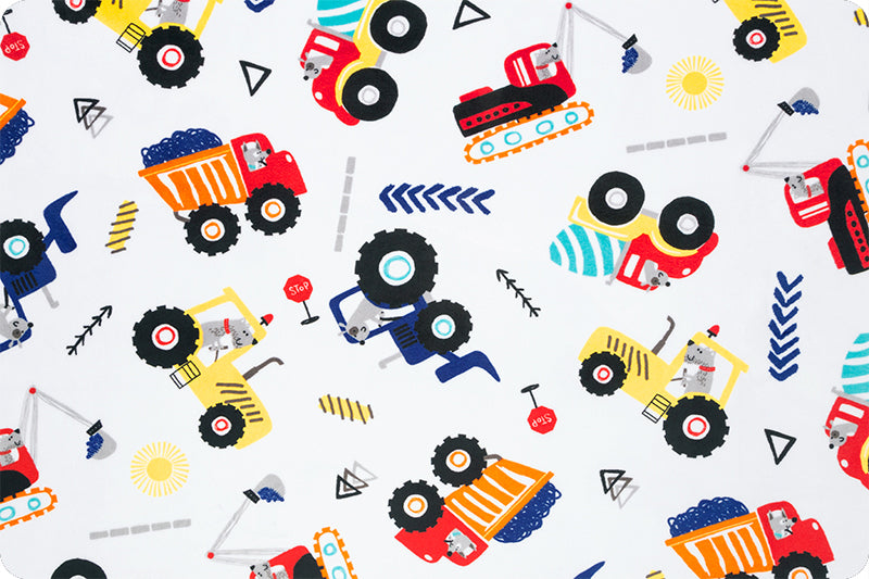 Hard Hat Royal Cuddle - sold by the 1/4 yard