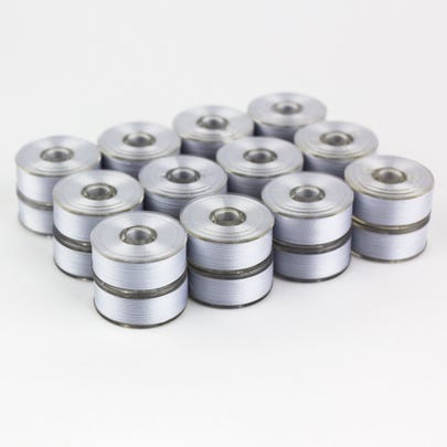DecoBob Dove Silver M-style Bobbins