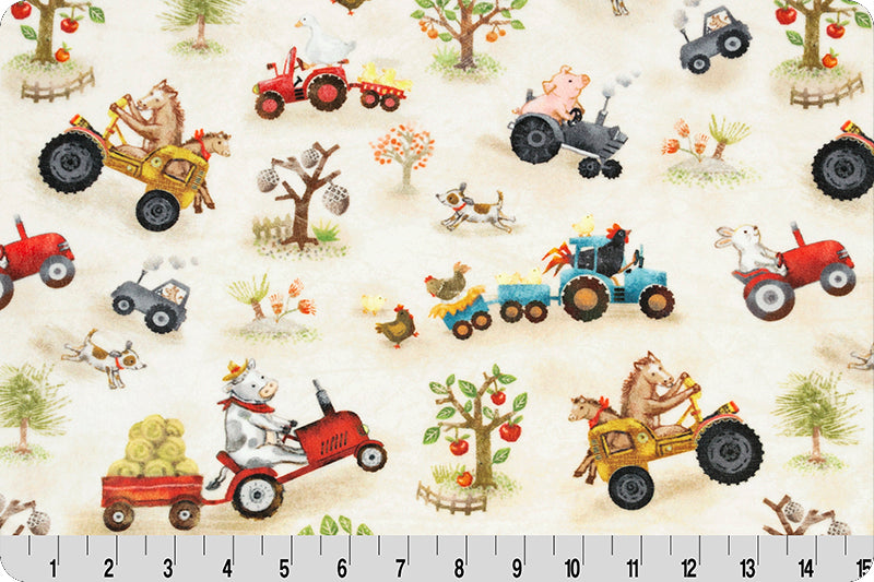 Funny Farm Cuddle Beige - sold by the 1/4 yard