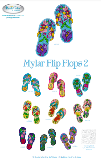 Purely Gates Mylar Flip Flops 2