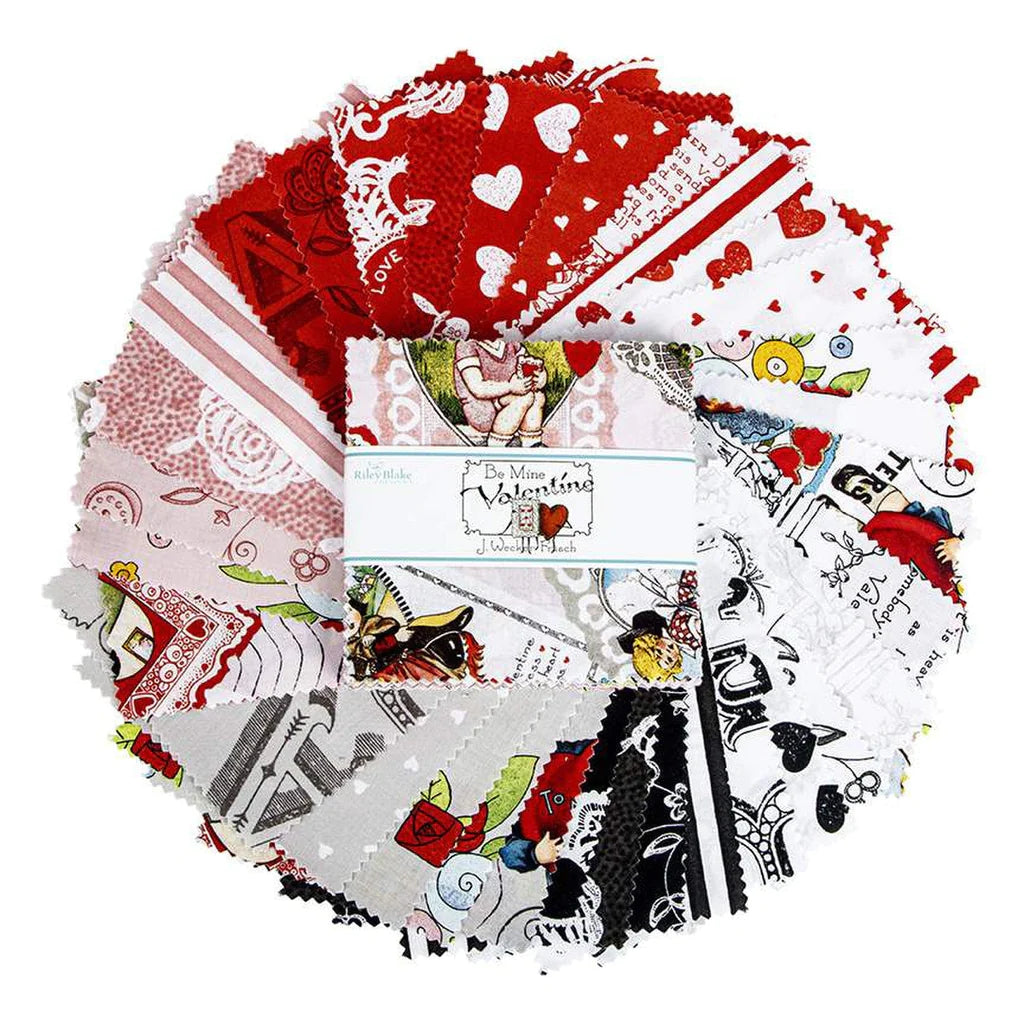 Be Mine Valentine 5in Stacker, 42pcs by Riley Blake