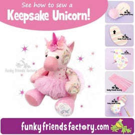 Kelsey KEEPSAKE Unicorn Pattern - Funky Friends Factory