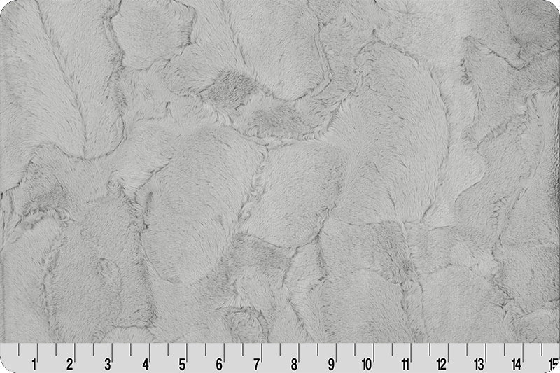 Luxe Cuddle Hide Silver - sold by the 1/4 yard