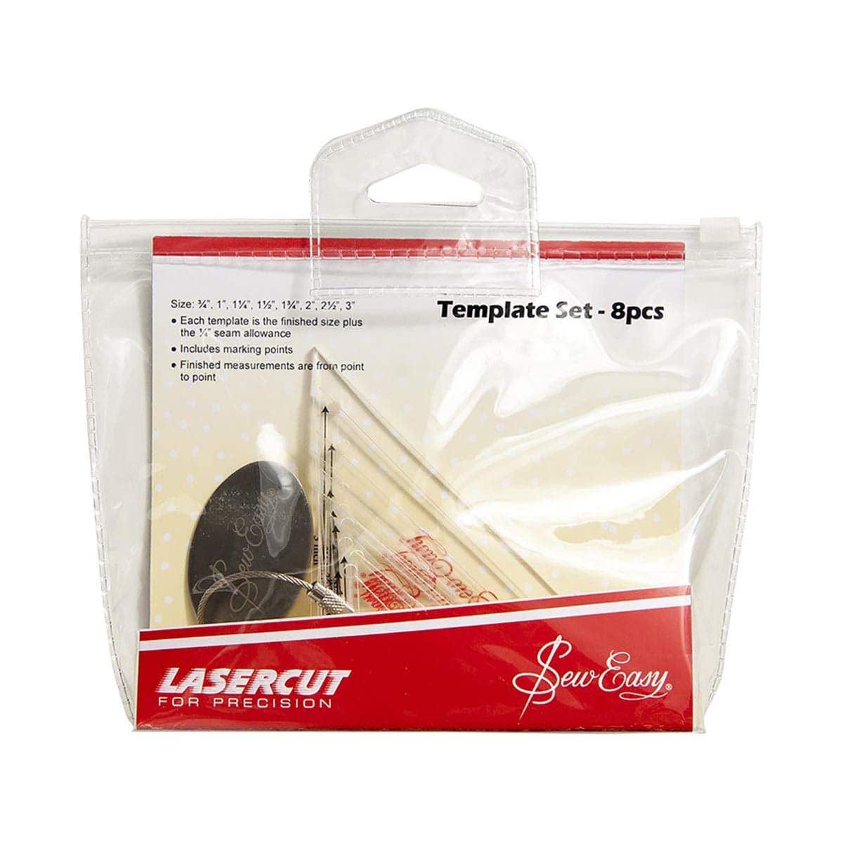 Sew Easy Right Triangle 8pc Template Set