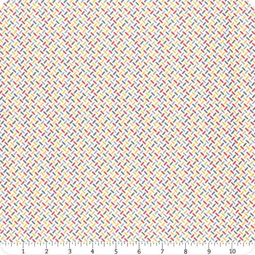 Moda On The Go White Multi – sold by ¼ yard
