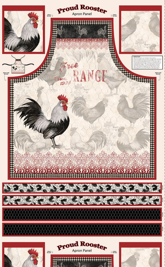 Proud Rooster by Wilimington Prints - Sold By The 1/4