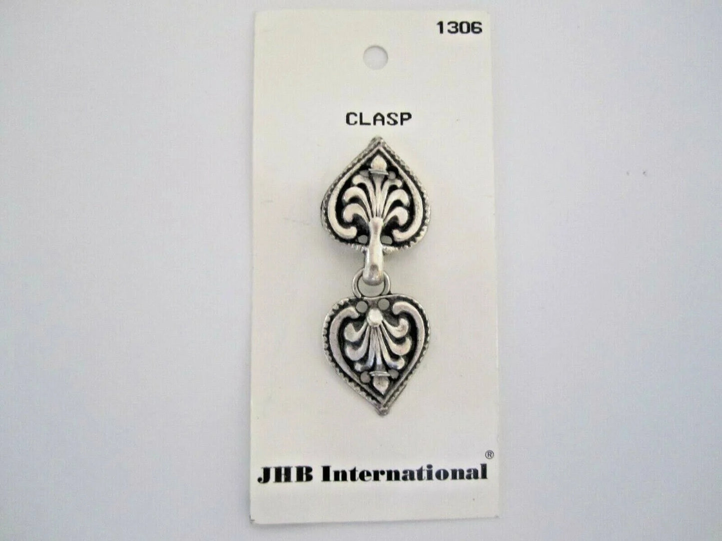 JHB International Heart Shaped Clasp Belt Coat 2" Italy #1306