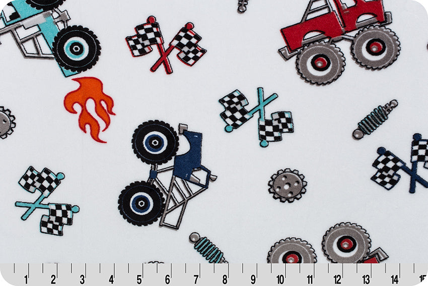 Truck Rally Cuddle - sold by the 1/4 yard