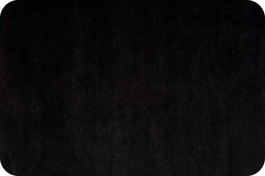 Luxe Cuddle Velvet Black – sold by ¼ yard
