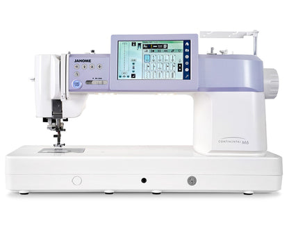 Janome Continental M6 sewing and quilting machine, front view