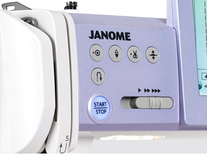 Janome Continental M6 speed slider and start/stop button