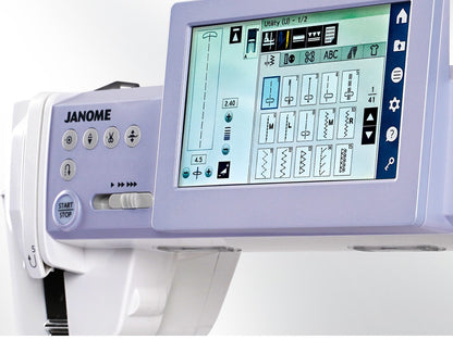 Janome Continental M6 control panel and touchscreen