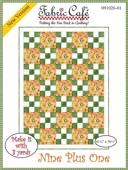 Fabric Cafe Nine Plus One 3-Yard Quilt Pattern