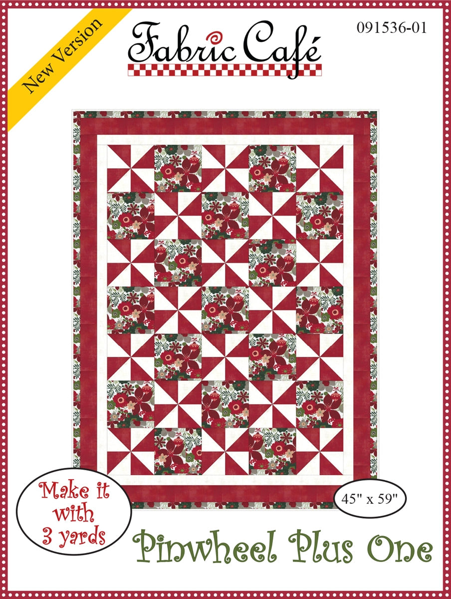 Fabric Cafe Pinwheel Plus One 3-Yard Quilt Pattern