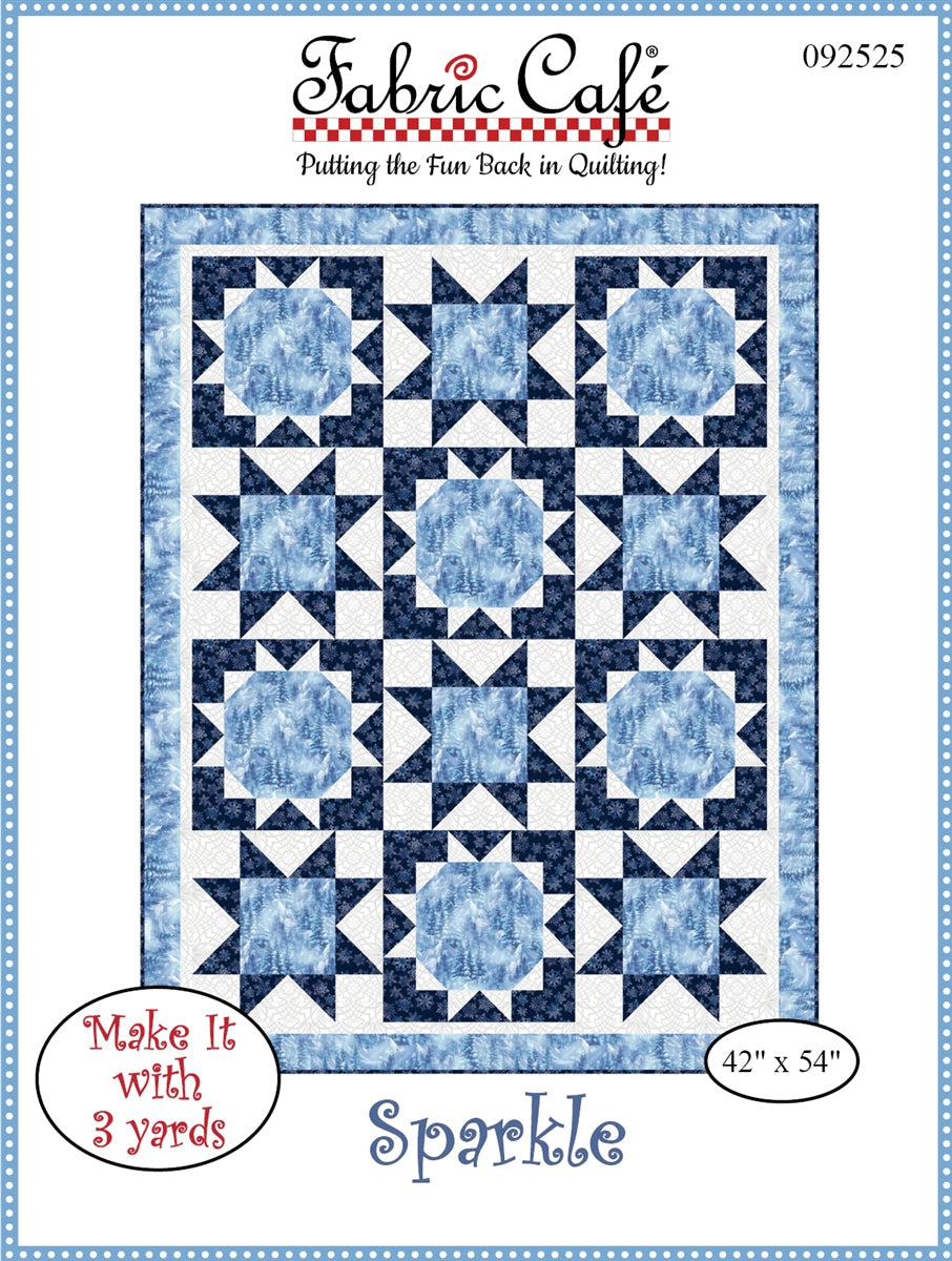 Fabric Cafe Sparkle 3-Yard Quilt Pattern
