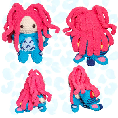 Tiger Dreams Crochet Doll Aurora Flames Wig Mod Pattern