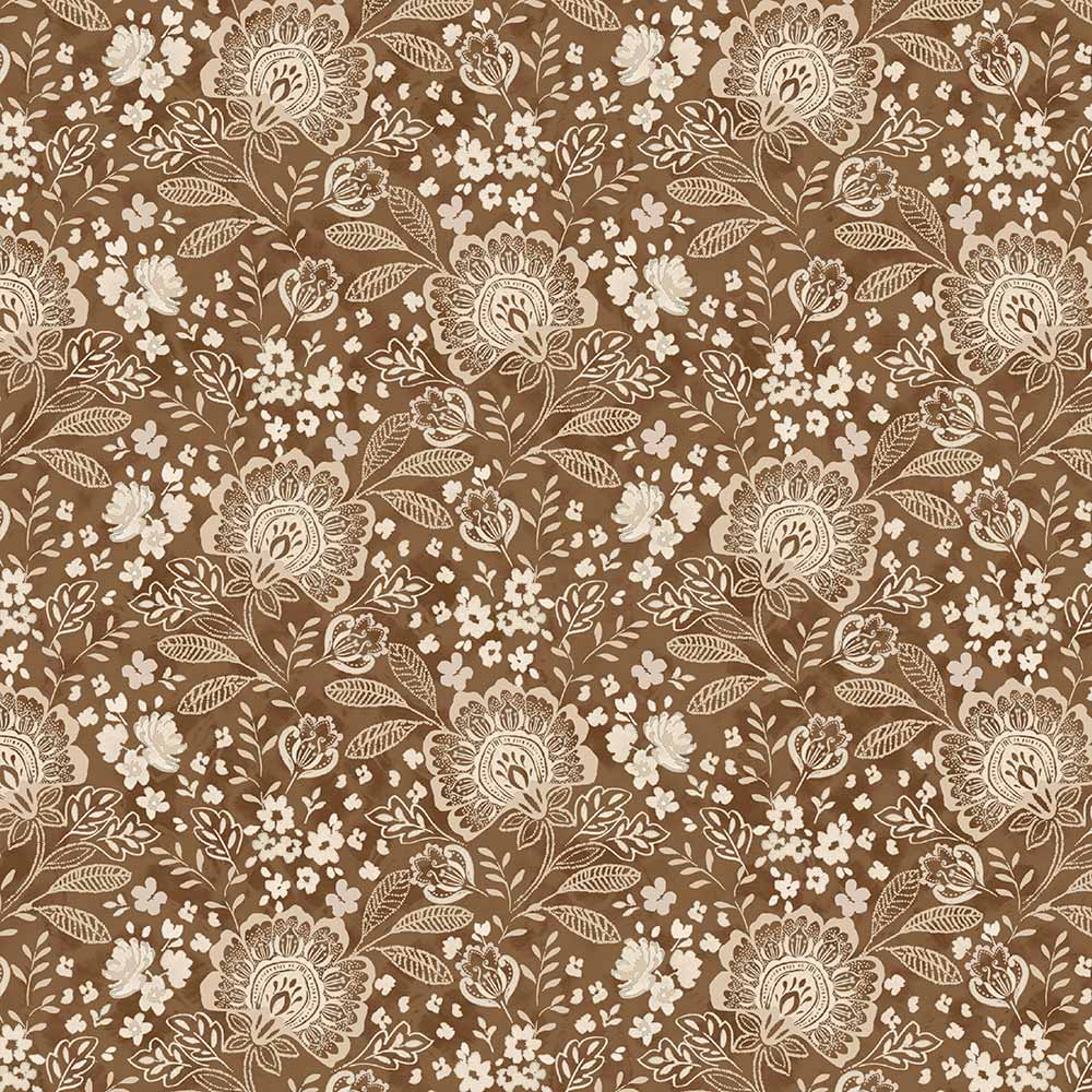 Elizabeth 108" Wide Backing Brown - P&B Textiles